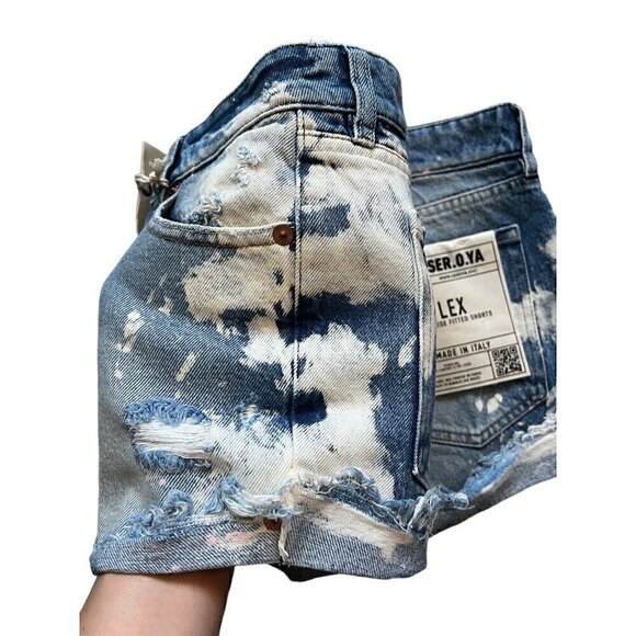 SER.O.YA LEX LOW RISE SHORTS, BLEACHED, DISTRESS, OLYMPIA BLEACHED - Picture 8 of 10